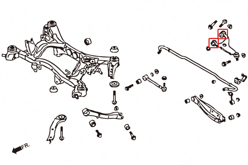 HARDRACE REAR UPPER ARM BUSH HardRace