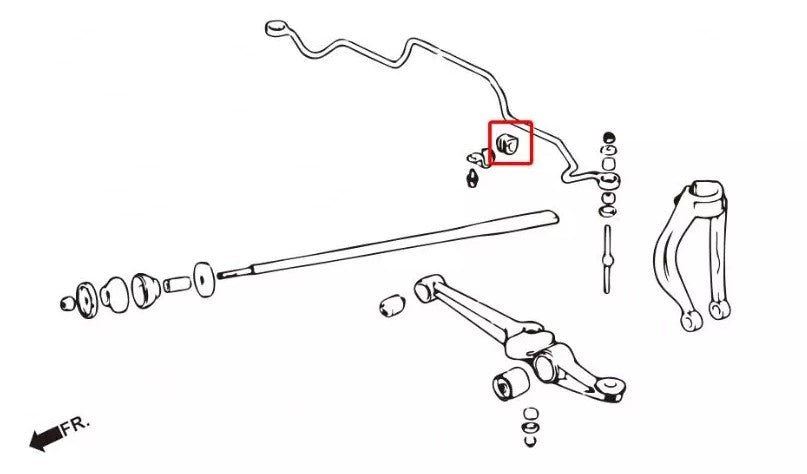 HARDRACE FRONT ANTI ROLL BAR BUSH HardRace