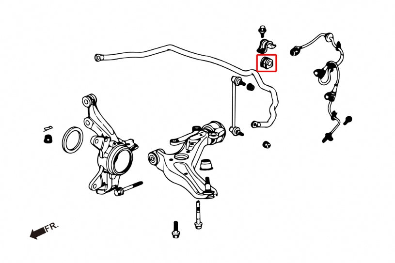 HARDRACE FRONT ANTI ROLL BAR BUSH REINFORCED HardRace