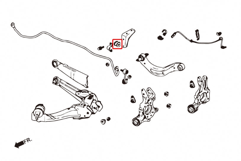 HARDRACE REAR ANTI ROLL BAR BUSH HardRace