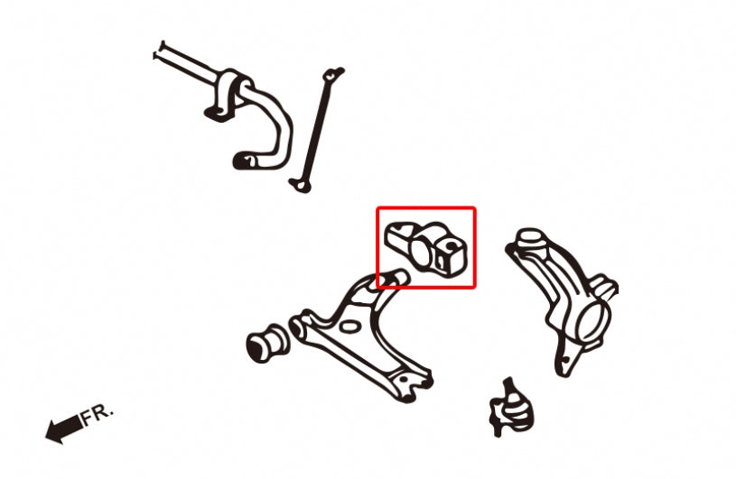 HARDRACE FRONT LOWER ARM - REAR - BUSH HardRace