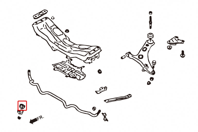 HARDRACE FRONT ANTI ROLL BAR BUSH REINFORCED HardRace