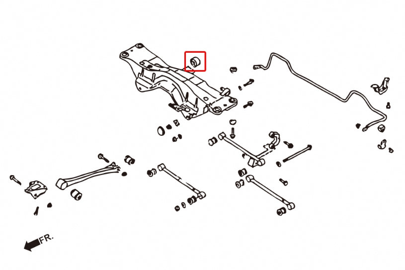 HARDRACE REAR DIFFERENTIAL TO SUBFRAME BUSH HardRace