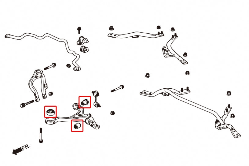 HARDRACE FRONT LOWER ARM BUSH HardRace