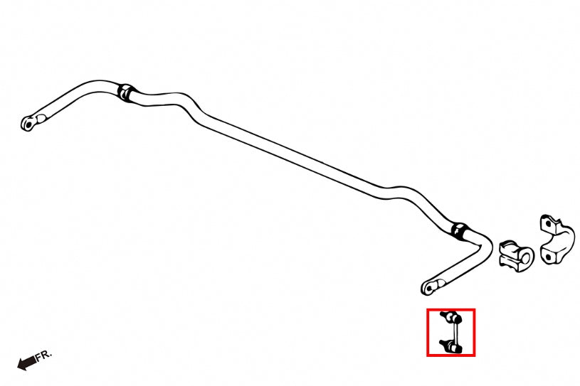 HARDRACE REAR ANTI ROLL BAR LINK REINFORCED HardRace