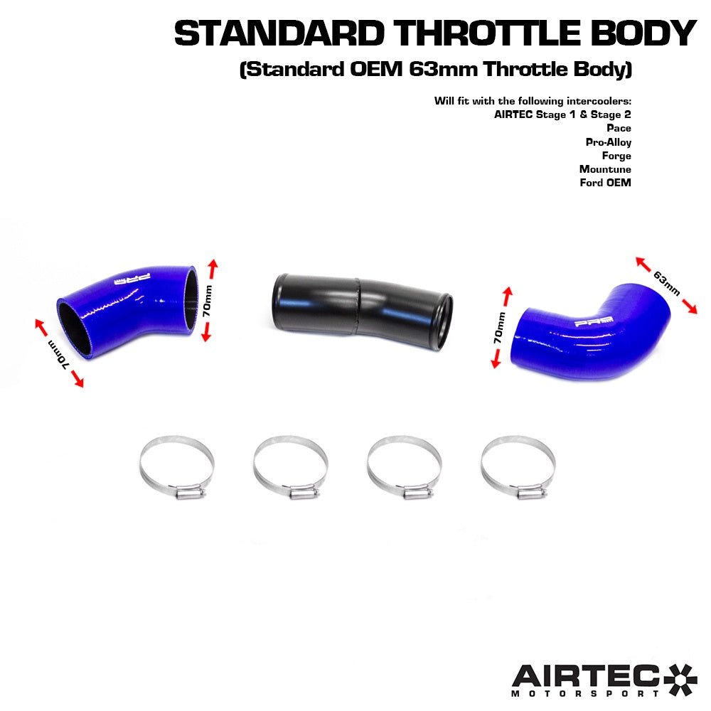 AIRTEC Motorsport 70mm Cold Side Boost Pipe for Focus RS Mk2
