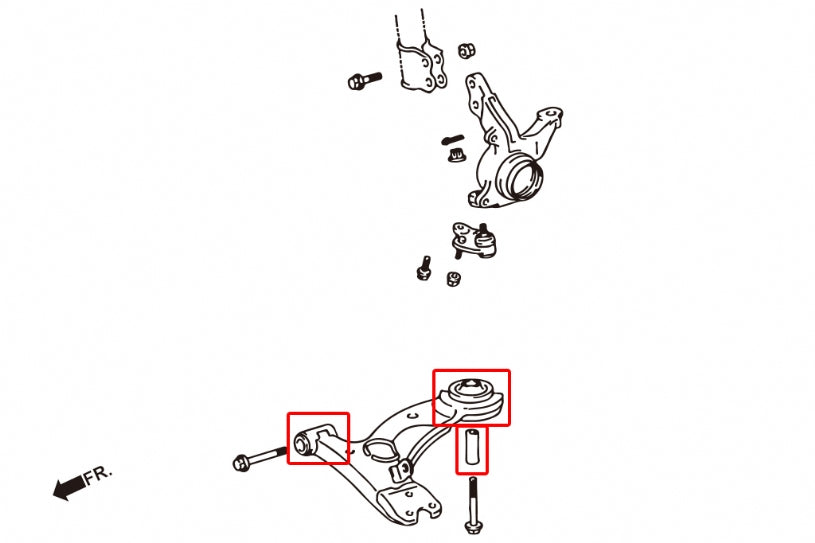 HARDRACE FRONT LOWER ARM BUSH HardRace