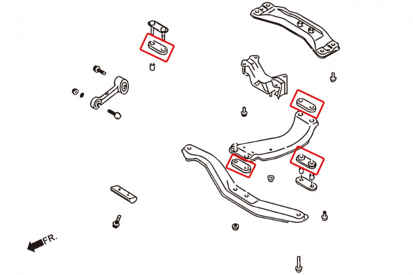 HARDRACE TRANSMISSION CROSSMEMBER BUSH HardRace