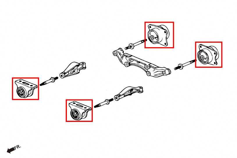 HARDRACE REINFORCED DIFFERENTIAL MOUNT HardRace