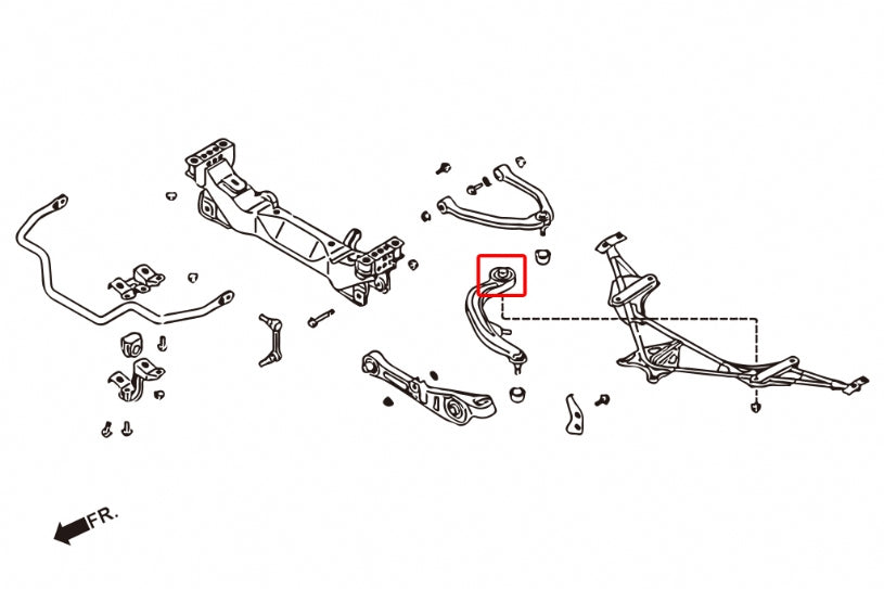 HARDRACE FRONT TENSION ROD BUSH HardRace