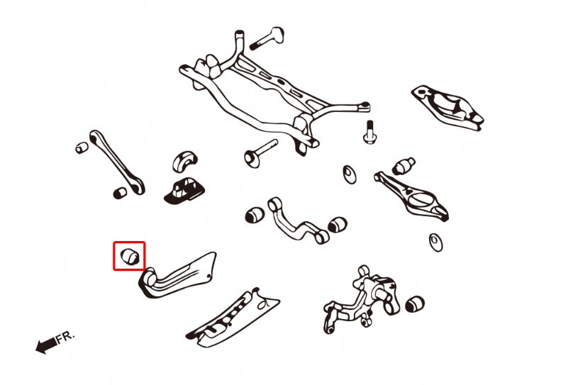 HARDRACE REAR TRAILING ARM BUSH HardRace