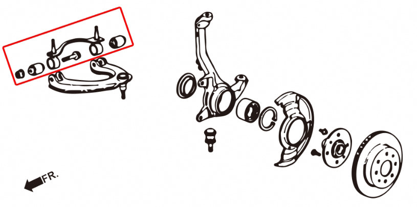 HARDRACE FRONT UPPER ARM BUSH HardRace