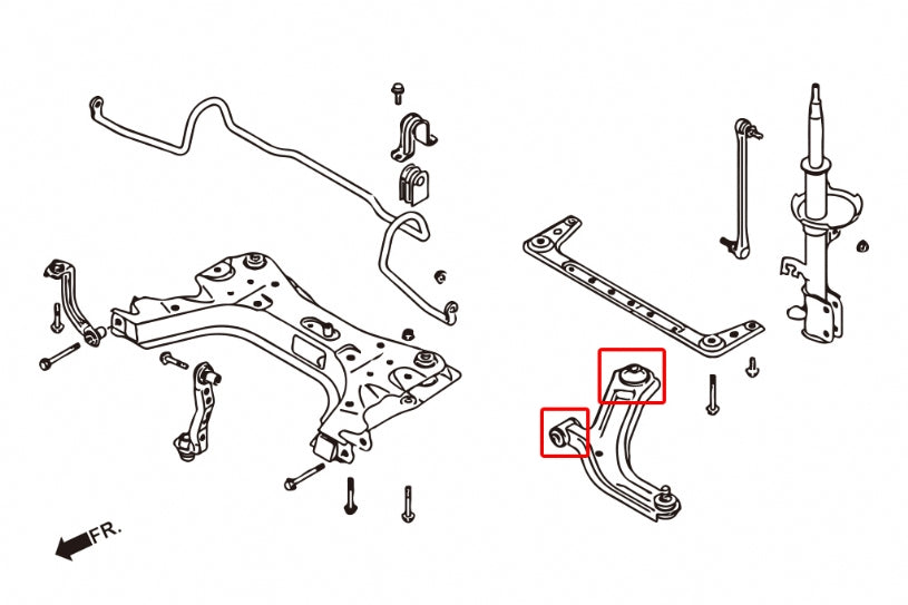 HARDRACE FRONT LOWER ARM BUSH - FRONT & REAR HardRace