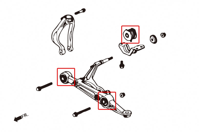 HARDRACE FRONT LOWER ARM BUSH HardRace