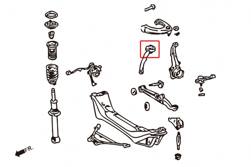 HARDRACE FRONT TENSION ROD BUSH HardRace