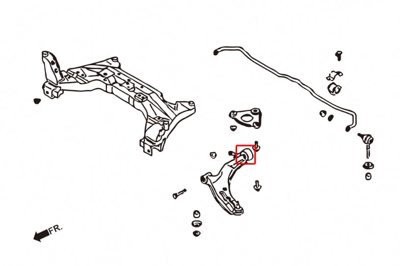 HARDRACE FRONT LOWER ARM BUSH HardRace