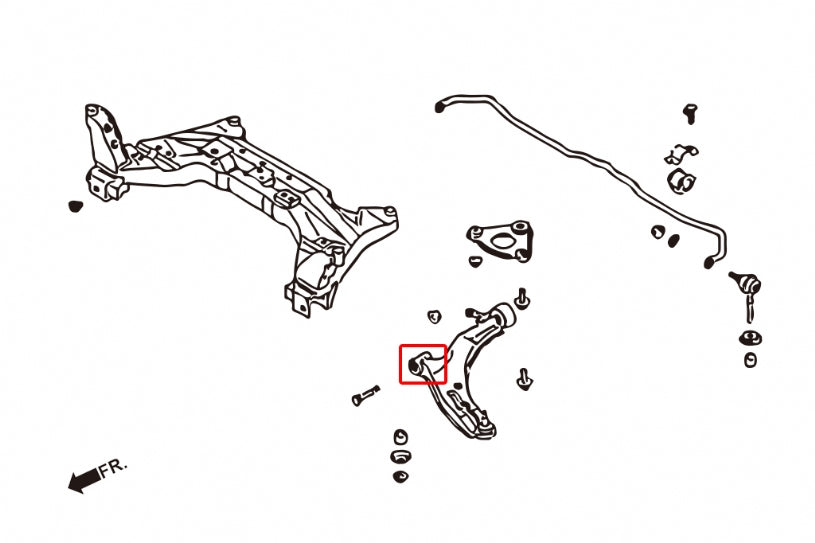 HARDRACE FRONT LOWER ARM BUSH HardRace