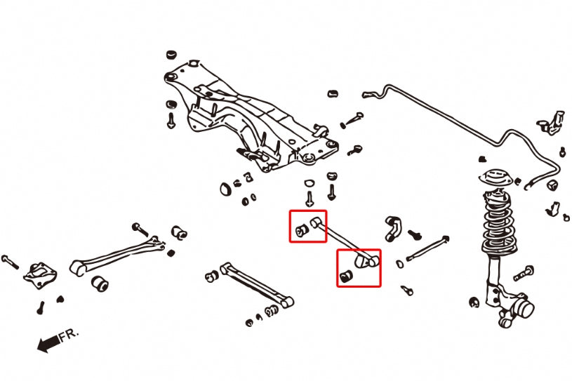 HARDRACE REAR LATERAL ARM - REAR - BUSH HardRace