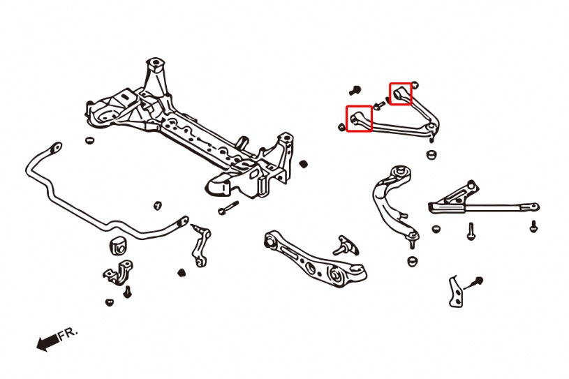 HARDRACE FRONT UPPER ARM BUSH HardRace