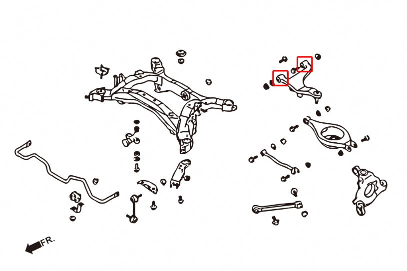 HARDRACE REAR UPPER ARM BUSH HardRace