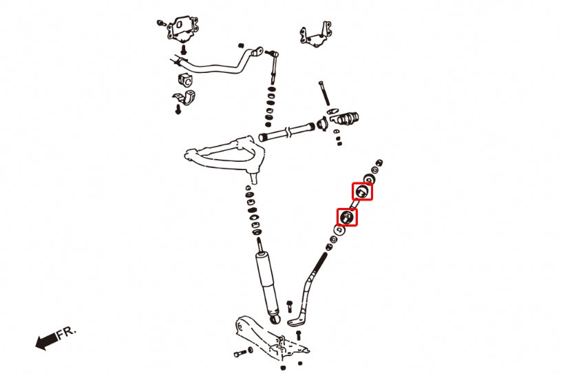 HARDRACE FRONT TENSION ROD BUSH HardRace