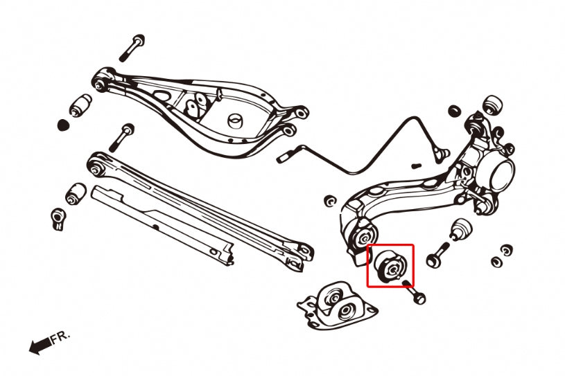 HARDRACE REAR TRAILING ARM BUSH HardRace