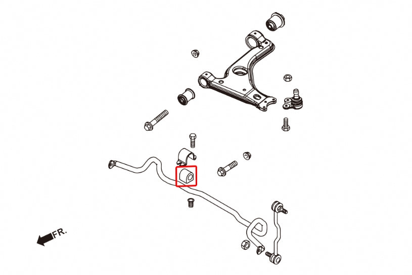 HARDRACE FRONT ANTI ROLL BAR BUSH HardRace