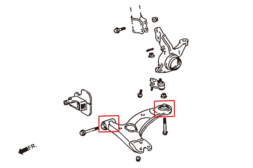 HARDRACE FRONT LOWER ARM BUSH HardRace