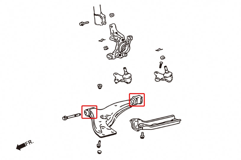 HARDRACE FRONT LOWER ARM BUSH HardRace