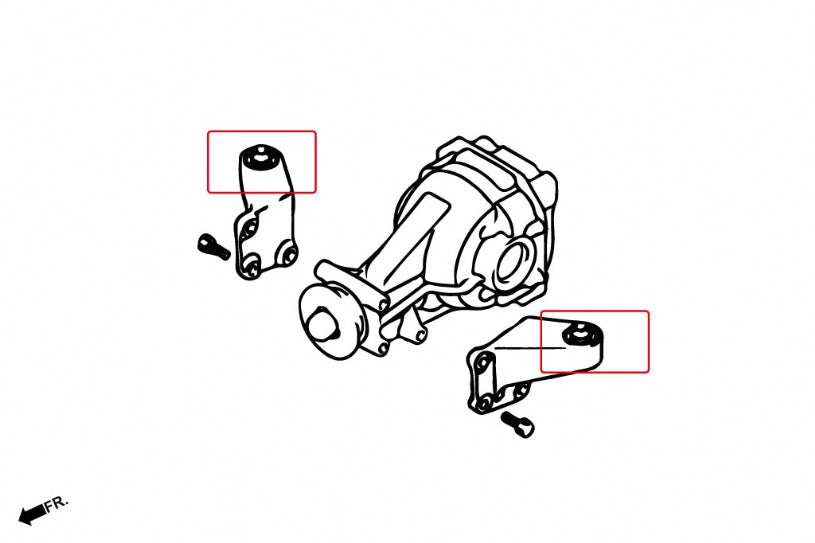 HARDRACE REAR DIFFERENTIAL SUPPORT MEMBER BUSH HardRace