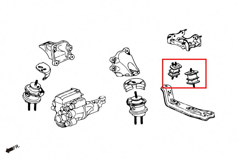 HARDRACE TRANSMISSION MOUNT HardRace