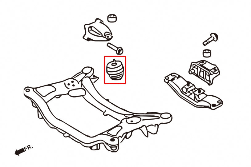 HARDRACE UPRATED ENGINE MOUNT HardRace
