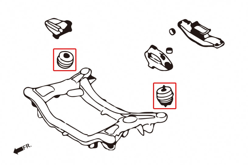 HARDRACE UPRATED ENGINE MOUNT HardRace