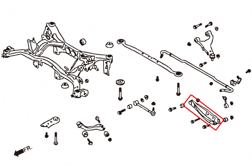 HARDRACE REAR LOWER CONTROL ARM ADJUSTABLE HardRace