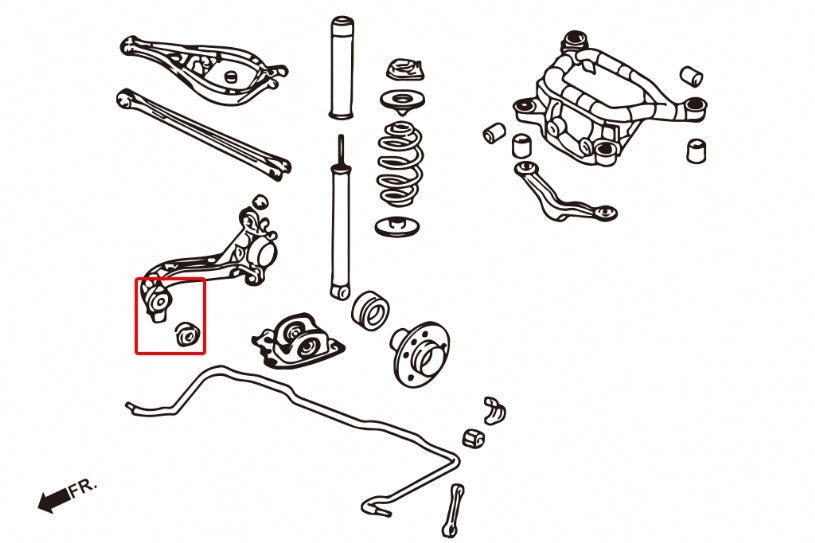 HARDRACE REAR TRAILING ARM BUSH HardRace