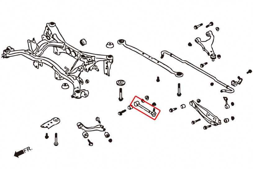 HARDRACE REAR TOE CONTROL ARM ADJUSTABLE HardRace
