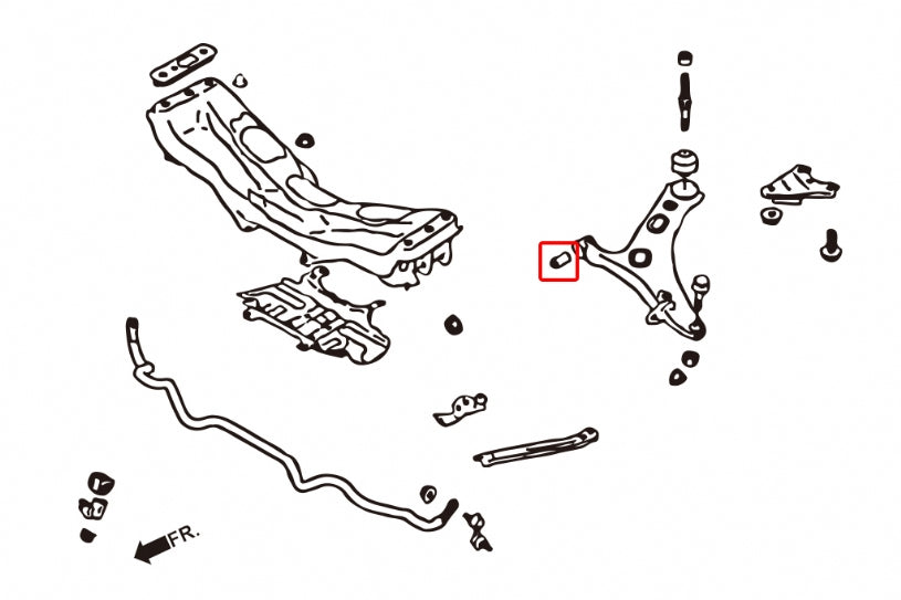 HARDRACE FRONT LOWER ARM BUSH - FRONT HardRace