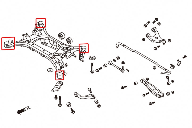 HARDRACE REAR SUBFRAME BUSH HardRace