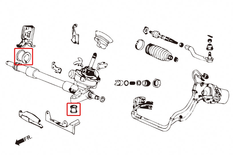 HARDRACE STEERING RACK BUSH REINFORCED HardRace