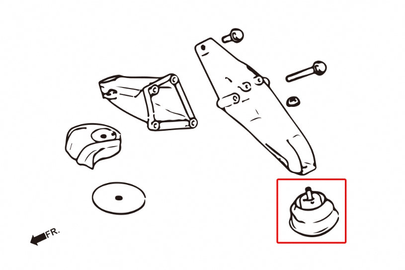 HARDRACE UPRATED ENGINE MOUNT HardRace