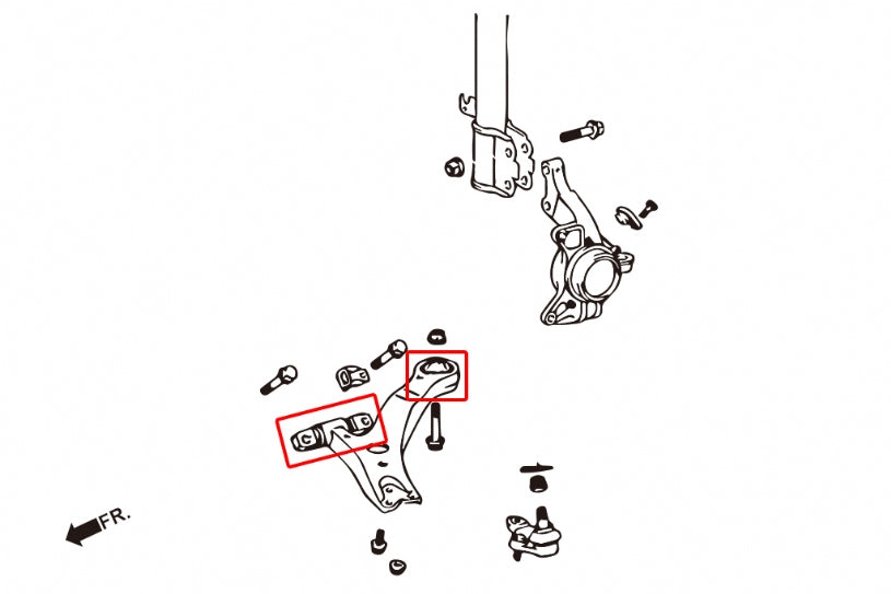HARDRACE FRONT LOWER ARM BUSH HardRace