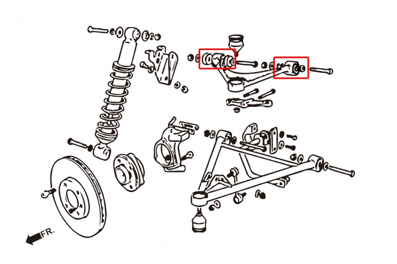 HARDRACE FRONT UPPER ARM BUSH HardRace