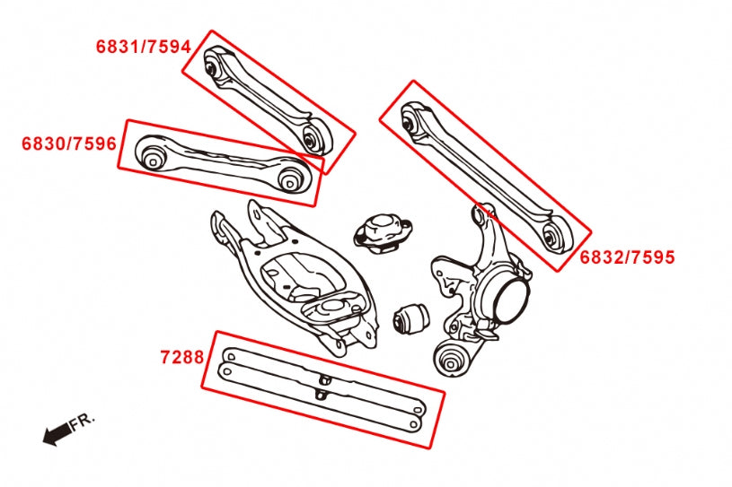 HARDRACE REAR UPPER ARM ADJUSTABLE HardRace