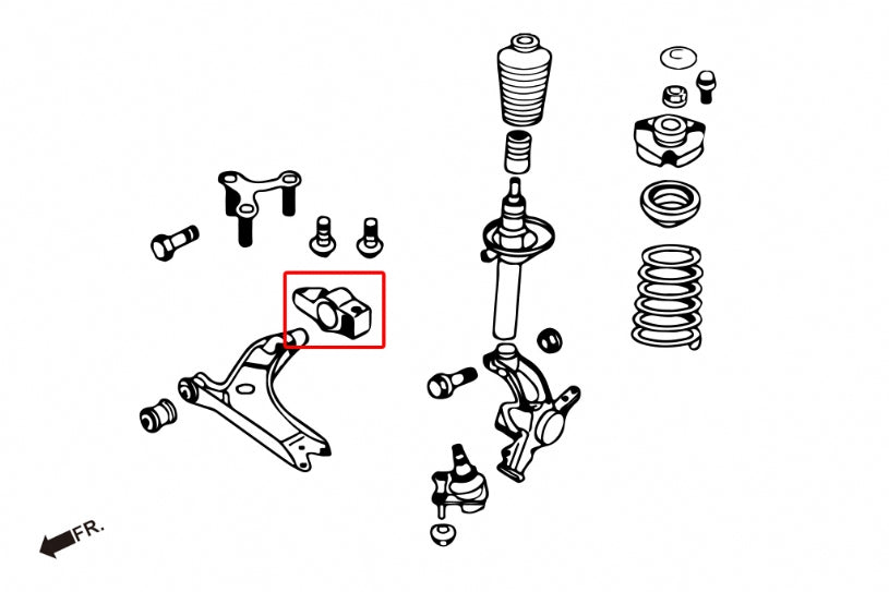 HARDRACE FRONT LOWER CONTROL ARM BUSH HardRace