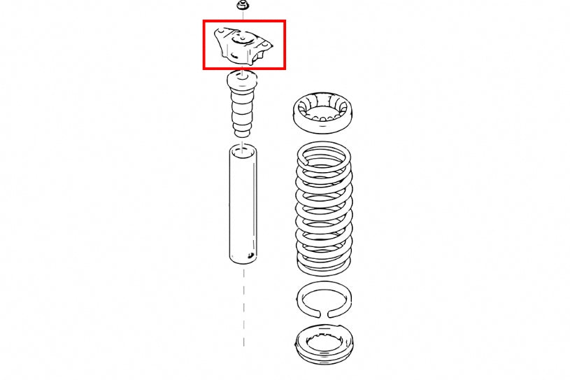 HARDRACE REAR SHOCK ABSORBER TOP MOUNT REINFORCED HardRace