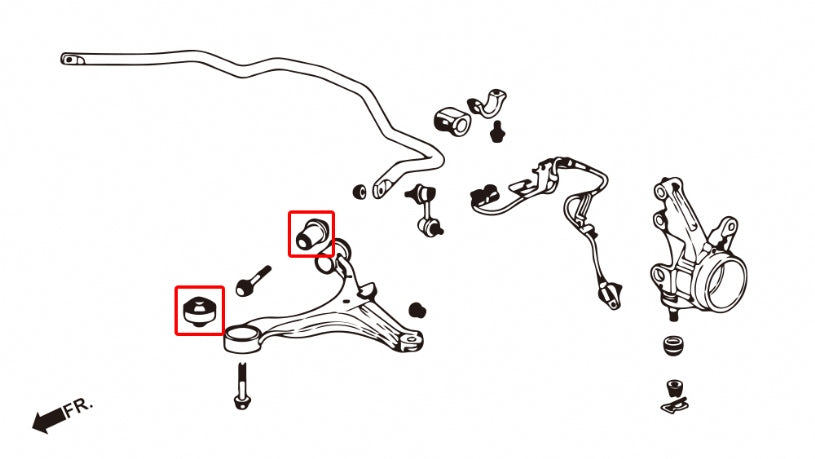 HARDRACE FRONT LOWER ARM BUSH HardRace