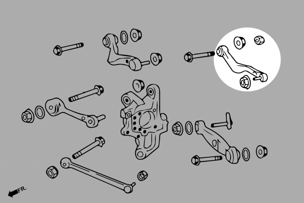 HARDRACE REAR TOE CONTROL ARM ADJUSTABLE HardRace