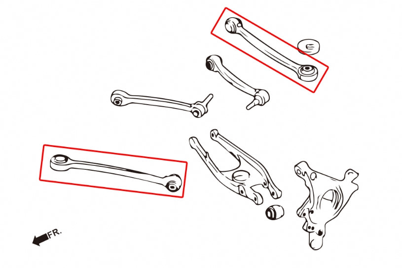HARDRACE REAR LOWER ARM - FRONT ADJUSTABLE HardRace