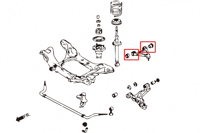 HARDRACE FRONT UPPER ARM BUSH HardRace