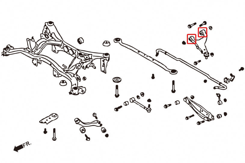 HARDRACE REAR UPPER ARM BUSH HardRace